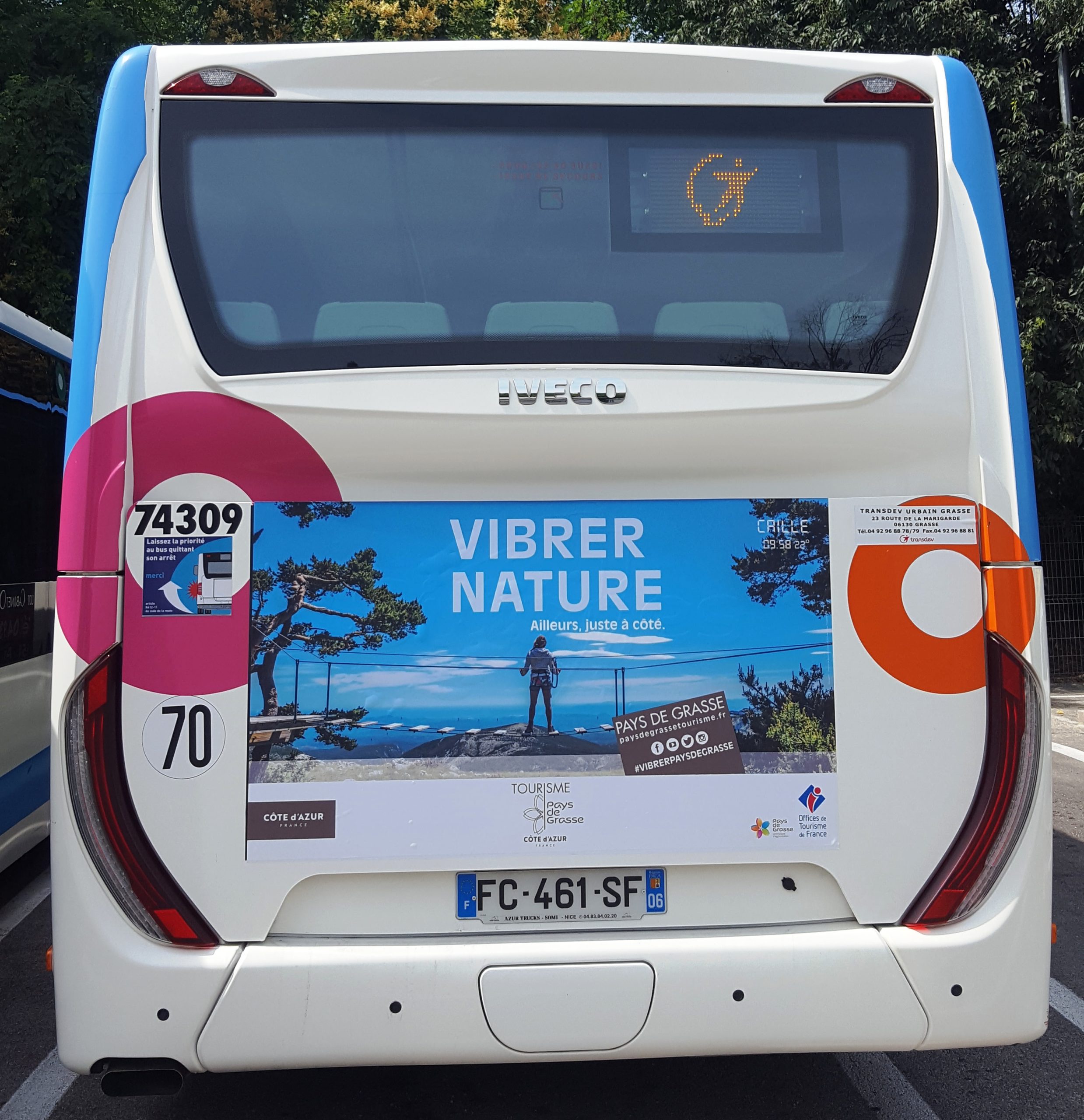 Publicité Bus Syllages Alpes-Maritimes et Var